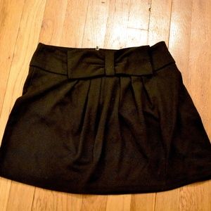 American Rag Black Skirt with Bow Size Medium-